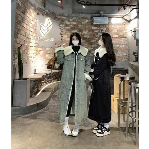 福袋ジャケット ダウンジャケットふわふわ デニムジャケット アウター レディースファッション アウター ロングコート 膝下丈 レディース コート 厚手裏起毛 ジャケットカジュアル