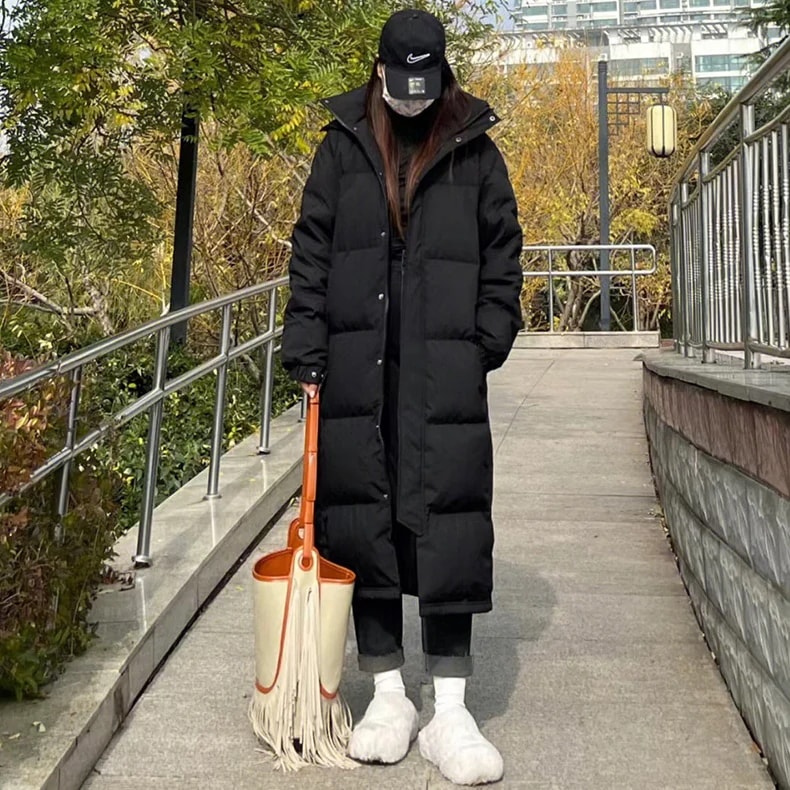 秋トレンチコート 気質 大人気 韓国ファッション ペアルック/ ダウンコート/大きいサイズ/ダウンジャケット/ロングコート/韓国 コート/レディース服/コットン/ダウン/コート