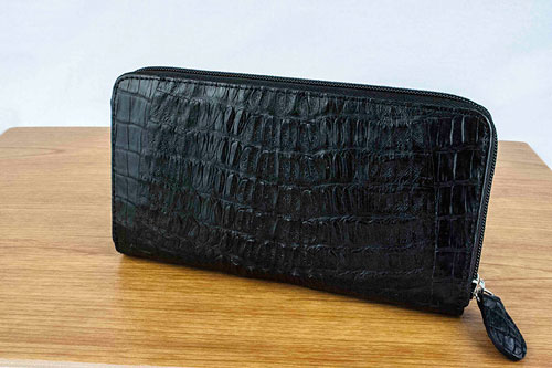 Costoroma カイマン コの字ファスナー長財布（ブラック）[ ラウンド 長財布 財布 使いやす