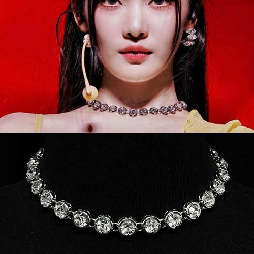 【正規品】 aespa/エスパ着用. ボールドキュービックチェーンチョーカーネックレス