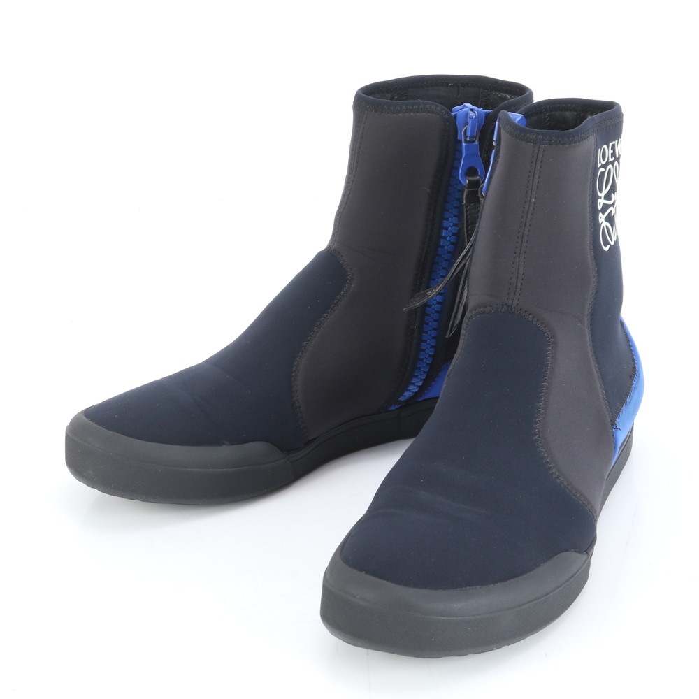 美品 アナグラム パウラ スキューバ 41 26.5cm ショート 591903 ブーツ ハイカット ローカット レースアップ 靴 シューズ ビジネス 紳士 ネイビー 紺 メンズ MEM DM5-9