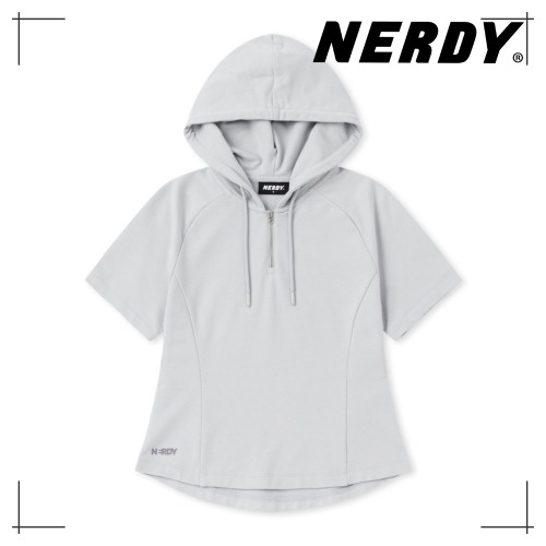NDY ウーマンズ 半袖 ミニフード LIGHT GRAY