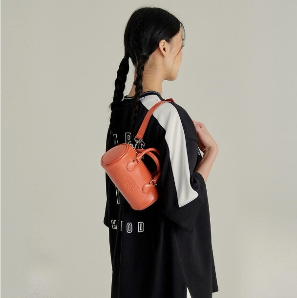 【MARGESHERWOOD】 LOG BAG : TANGERINE CRINKLE