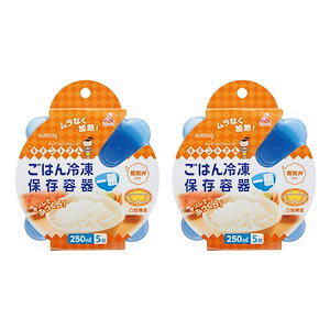まとめ買い ごはん冷凍保存容器 一膳分 250ml 5個入り2個パック