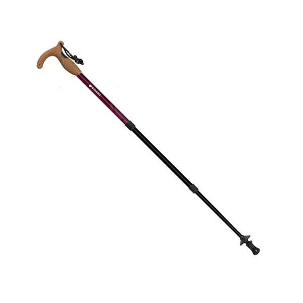 シナノ トレッキングポール（ステッキタイプ） 3YS HSS-2W 使用66～90cm（収納47cm） ボルドー #500223 1本入り