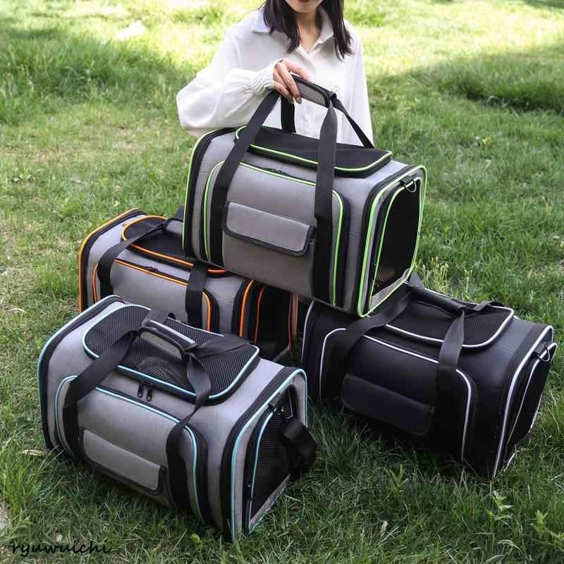 ケース お得ですペットキャリーバッグ 拡張型 3way 折りたたみペットキャリーバック 拡張ショルダー猫犬メッシュ