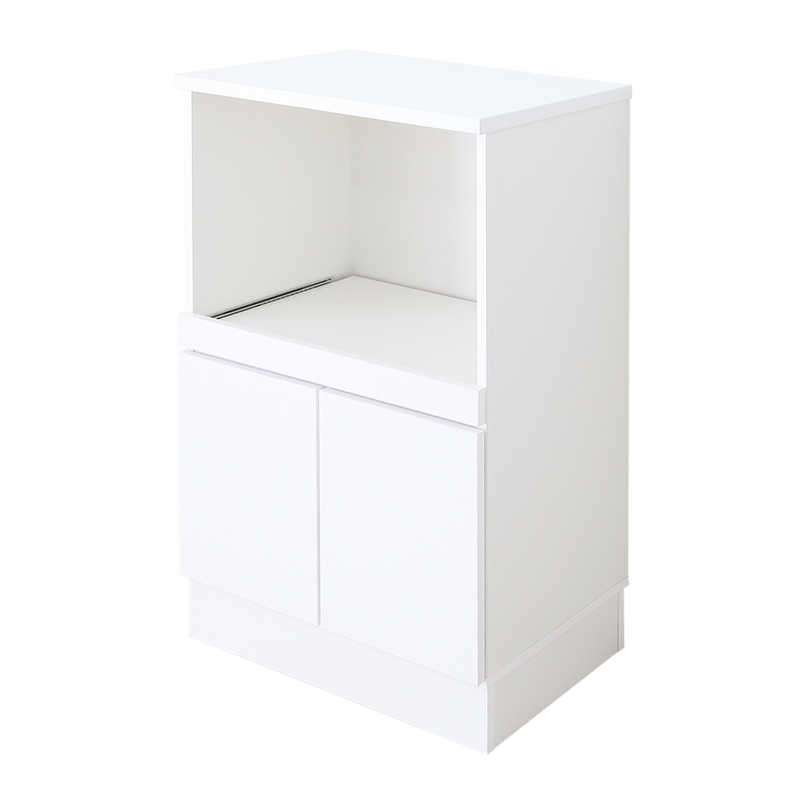 充英アート　レンジ台(幅59cm×奥行44cm×高さ101cm) JAJAN ホワイト　MCW-590W