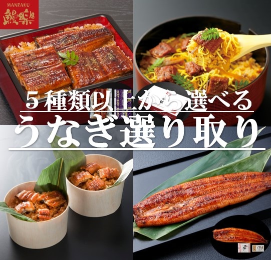 うなぎ！５種類以上から選べるうなぎセット！