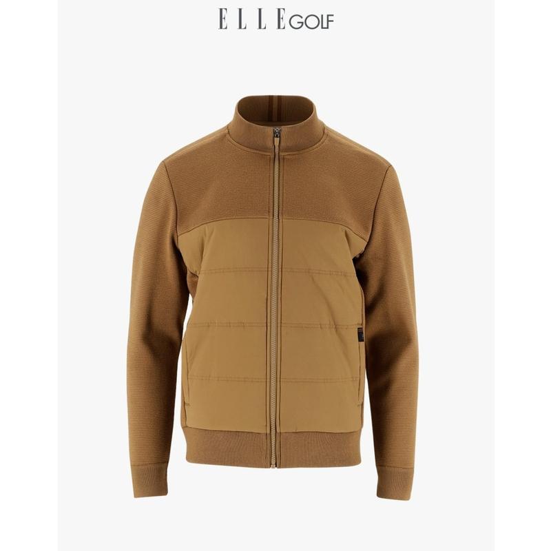 [ユンボンディング] ウーブンミックス フルジップアップ カーディガン 6K73701