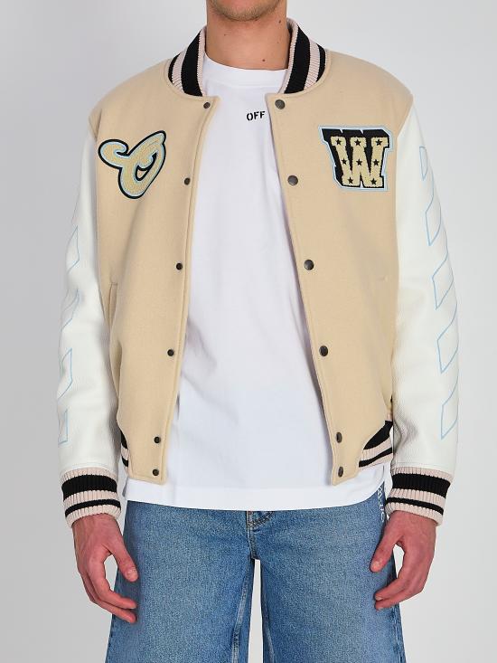 OFF WHITE Men Coats & Jackets OMJA122S26 CREAM