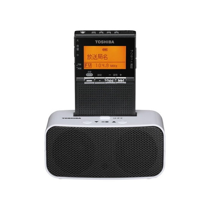 LEDライト付きポケットラジオ TY-SPR8-KM ガンメタリック