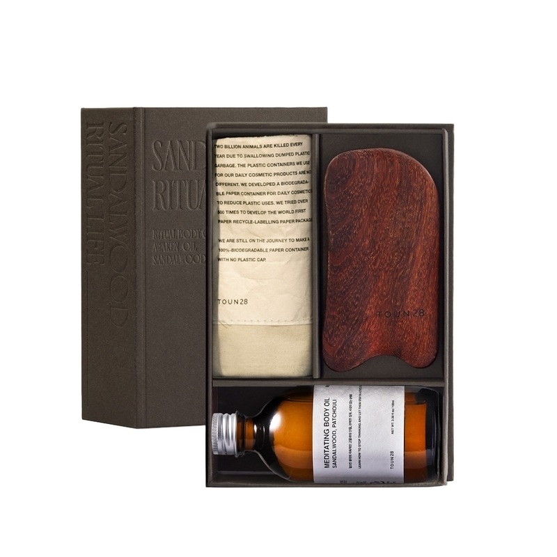 【ブックパッケージ】トーン28瞑想ボディオイル100ml＆サンダルウッドカットセット（ボディマッサージボディカット）
