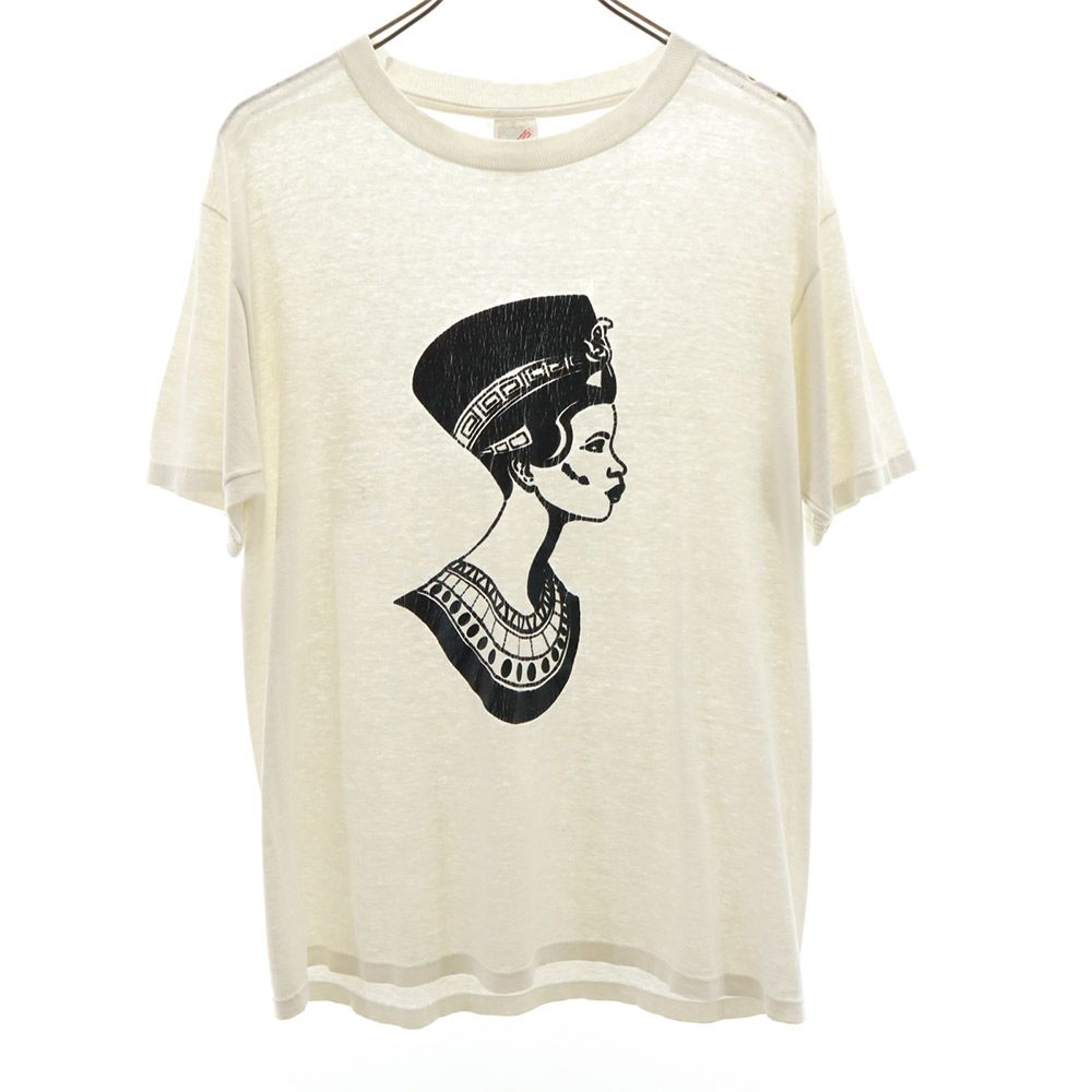 90s USA製 オールド 半袖 Tシャツ M ホワイト系 メンズ