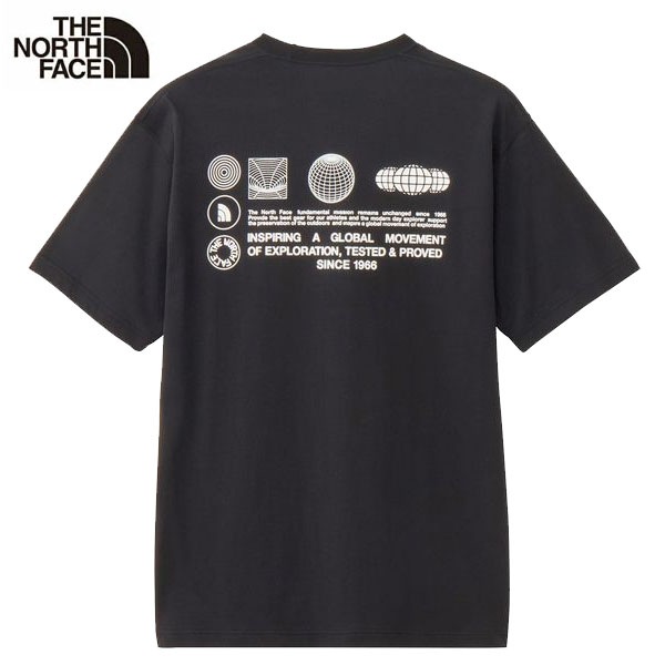 ザ・ノース・フェイス THE NORTH FACE ショートスリーブフラッシュドライグローブグリッドコットンティー NT32550-K 半袖Tシャツ 5,094円