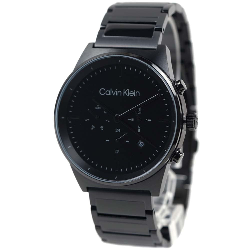 カルバンクライン 腕時計 メンズ マルチファンクション 日付 曜日 カレンダー 24時間計 デュアルタイム ブラック CK Calvin Klein 25200295