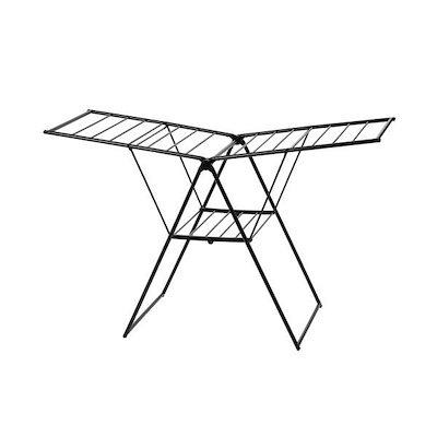 他サイト： アイリスオーヤマ KTSM-157 多機能スタイル物干し ブラック KTSM157の商品画像