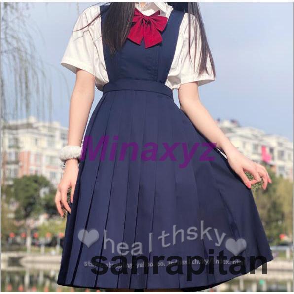 学生服 セーラー服 半袖 JK制服セット ブラウス ミニスカート女子制服女子高校制服セーラー服女の子制服 半袖卒業式 入学式 レディース