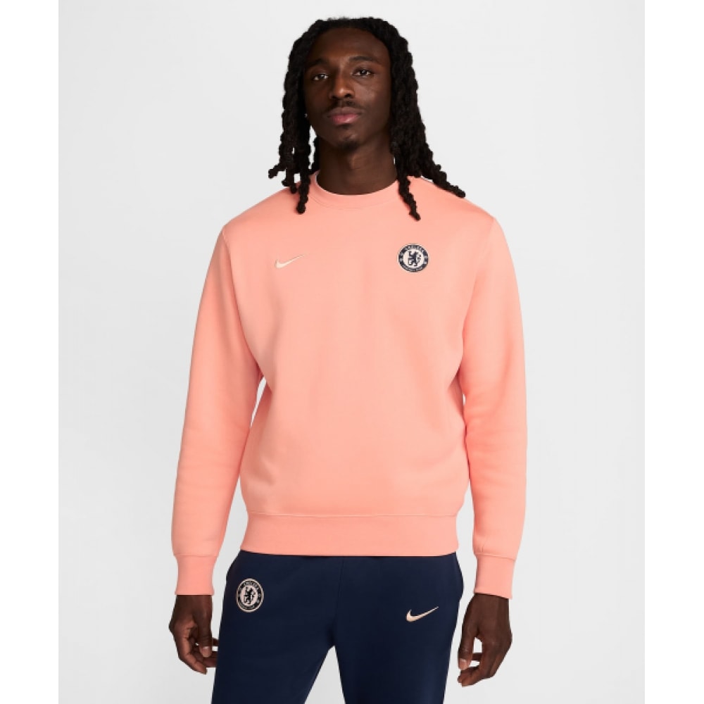 ナイキチェルシー FC クラブスペシャルエディションサッカークルーネックスウェットシャツ M-アプリキャットアゲート:グアバアイス/ HQ1763-844