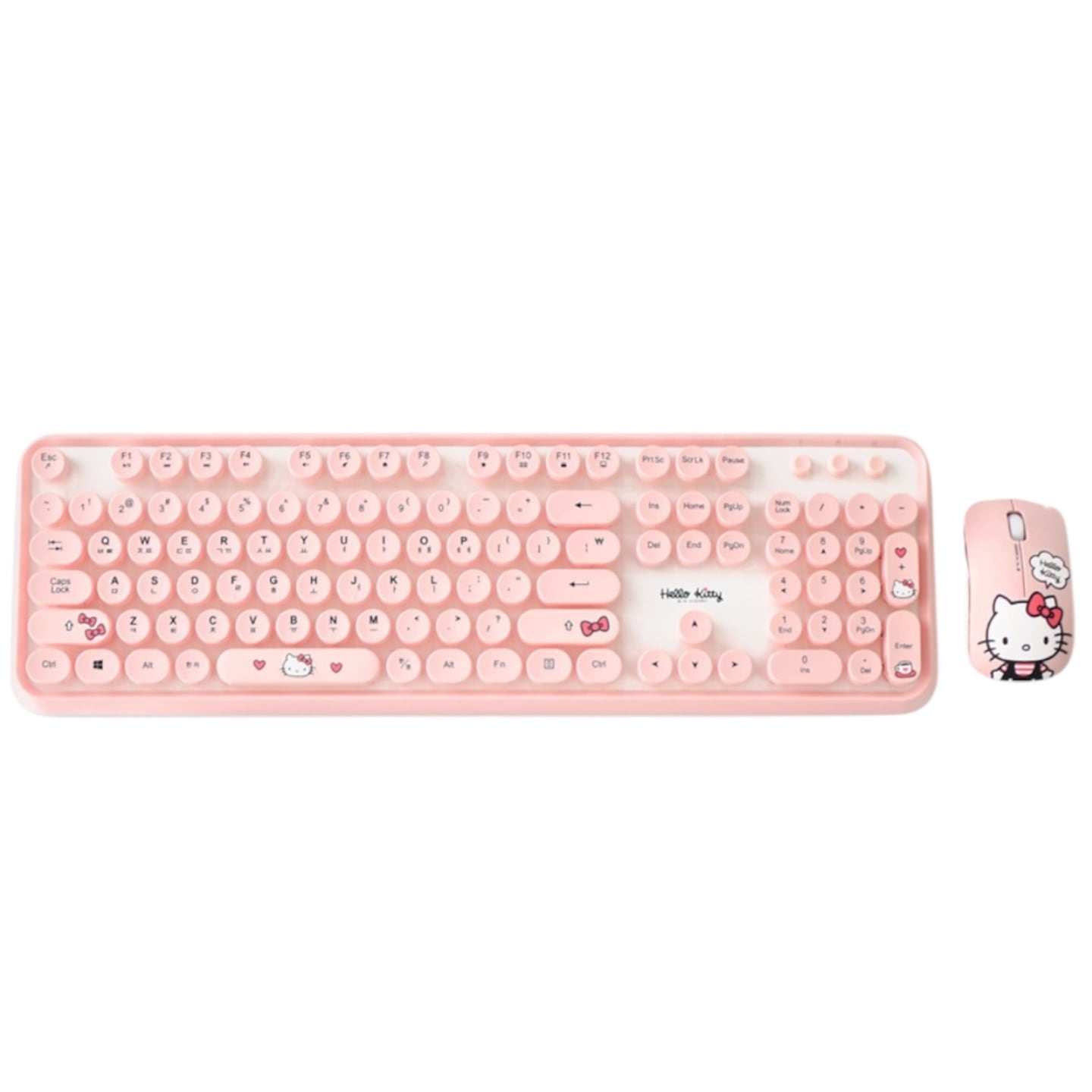 ハローキティ ワイヤレスキーボード マウスコンボセット (PINK) / 少量再入庫 7,134円