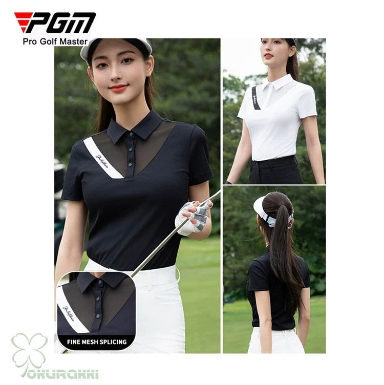 ゴルフ 半袖ポロシャツ ゴルフウェア 通気速幹 ストレッチ シャツ レディース ポロシャツ 春夏新作モデル2504glst08 9,939円