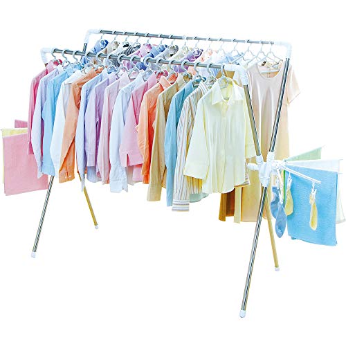 アイリスオーヤマ 洗濯物干し 布団干し 室内物干し 簡単組み立て 万能物干し ピンチハンガー付き 伸縮タイプ 折りたためる 幅175~230 KBH230XR