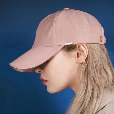 ★VARZAR★ Rose gold double link overfit ball cap beige Rose Gold Double Link Over fit Ball Cap Beige at Amazon