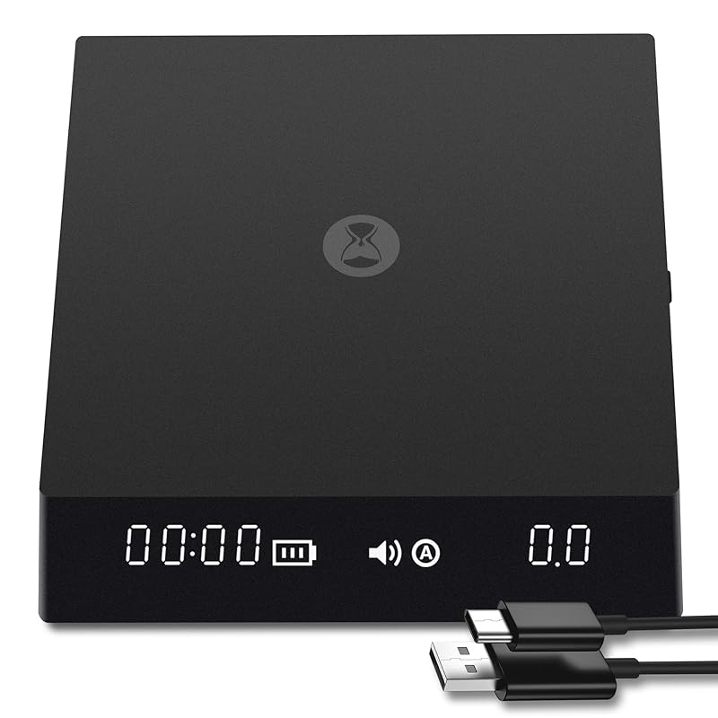 タイムモアTIMEMORE ドリップスケール Black Mirror Nano コーヒー スケール 計量器 デジタルはかり キッチン スケール 0.1g2000g タイマー付きエスプレッソ適用US