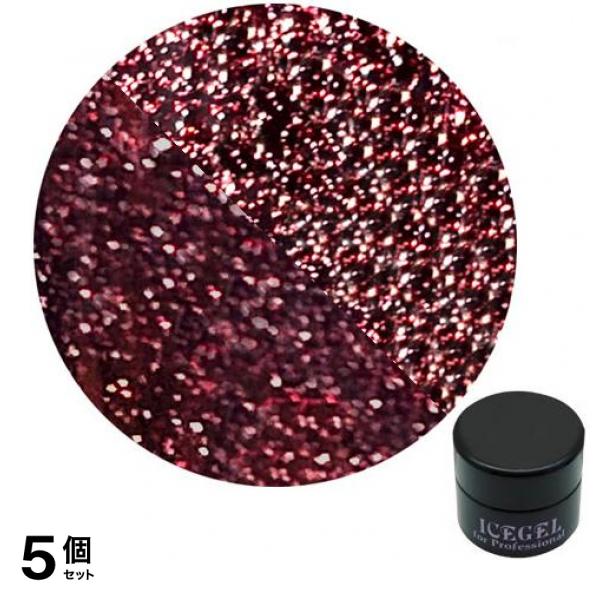 ICEGEL(アイスジェル) A BLACK オンオフジェル 1207 フラッシュ ブルガリアンローズ 3g 5個セット