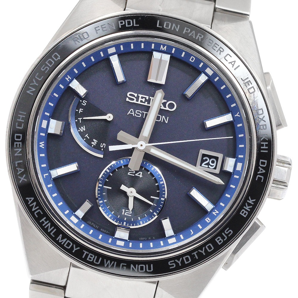 セイコー SEIKO SBXY051/8B63-0BD0 アストロン ネクスター ワールドタイム ソーラー電波 メンズ 内箱付き_939797【中古】