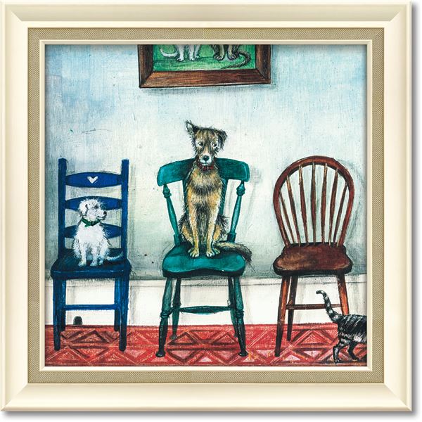 ユーパワー ジョー・ラム Gel加工 アートフレーム 「ミュージカル チェア」