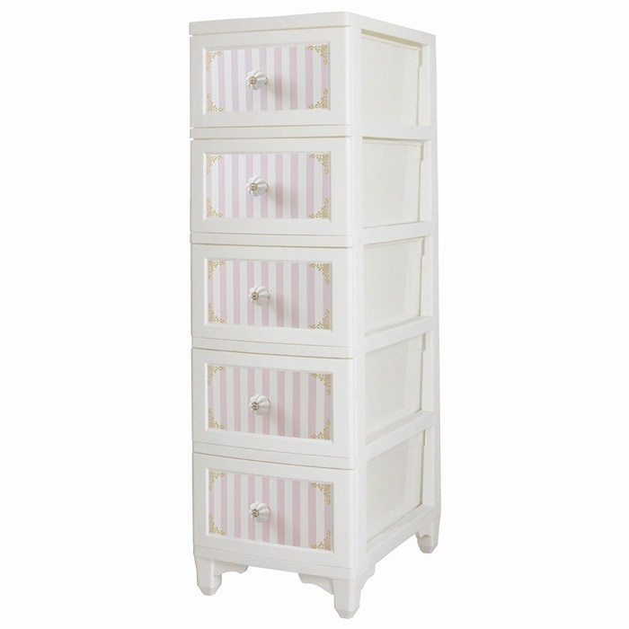 ドレスチェンジチェスト 5段 ストライプピンク DPC-05-STPI アイエルシー 7,038円
