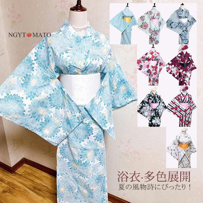 [9月新品底値]浴衣 レディース 浴衣セット 2点セット 浴衣・兵児帯 おしゃれ 簡単 かわいい 女性用 和服 コーデに最適 綿麻素材 軽やか 快適 涼しい 夏 花火大会 お祭り推奨