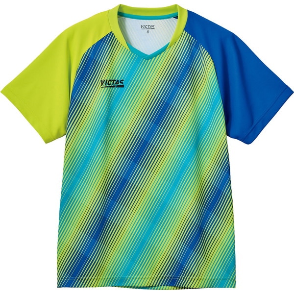VICTAS ヴィクタス バイアスストライプゲームシャツ 卓球 ゲームシャツ・ 612301-4200