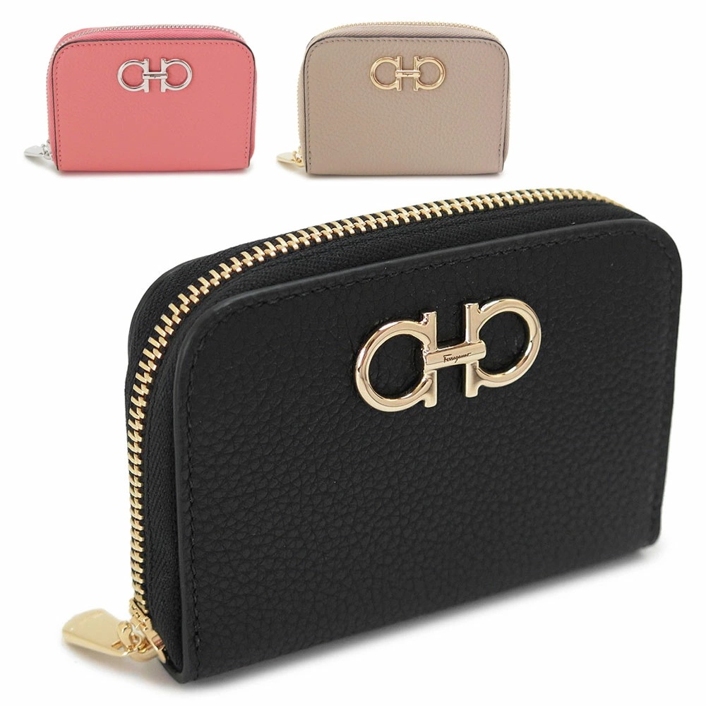 コインケース レディース 220406 小銭入れ カードケース 財布 ラウンドファスナー ダブルガンチーニ