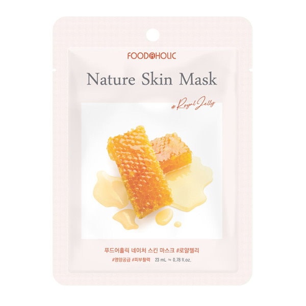 FOODHOLIC Nature Skin Mask ロイヤルゼリー　プランエス FOODHOLIC Nature Skin Mask ロイヤルゼリー プランエス Qoo10] フード