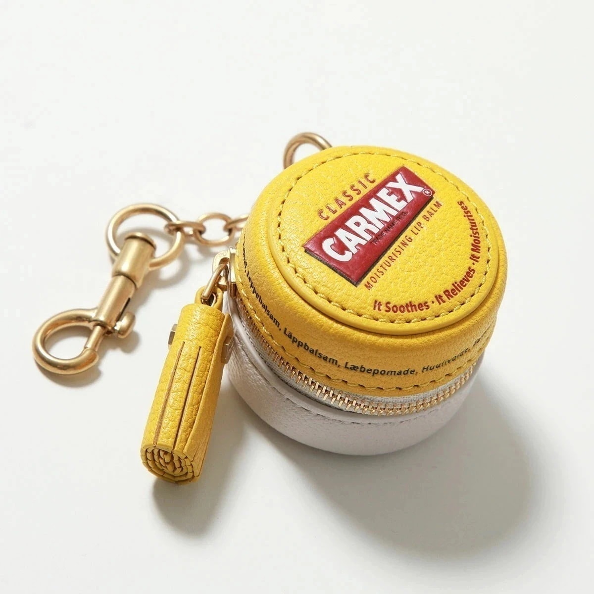 ANYA HINDMARCH アニヤハインドマーチ コインケース 「Carmex」コイン パース 179553 レディース キーホルダー バッグチャーム Yellow 5050925179553
