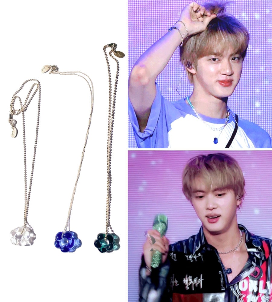 FOT BTS JIN 着用ネックレスJINのフォトカードプレゼントイベント中