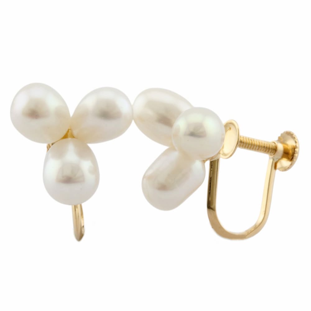 タサキ イヤリング 18金 K18イエローゴールド パール TASAKI 中古 美品