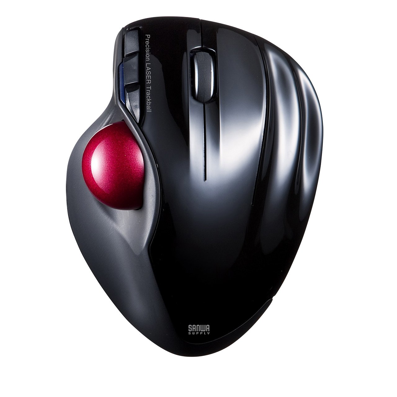 サンワサプライ ワイヤレストラックボールマウス レーザー ブラック MA-WTB43BK 6,588円