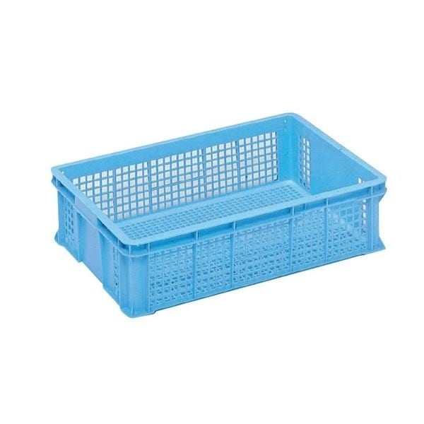 [5個セット] トレー/めんコンテナー/食品用コンテナー [44L ブルー] T-48