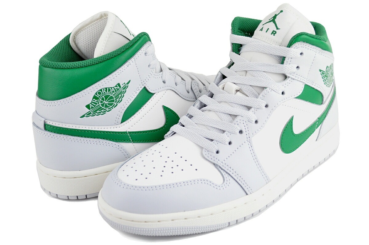 エアジョーダン1ミッドサミットホワイトパイングリーン dq8426-142