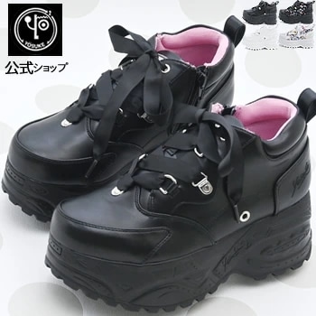 ヨースケ 厚底 スニーカー レディース ふんわりリボン 歩きやすい 7cm　厚底フラット 【公式SHOP特典キズ補修液付】