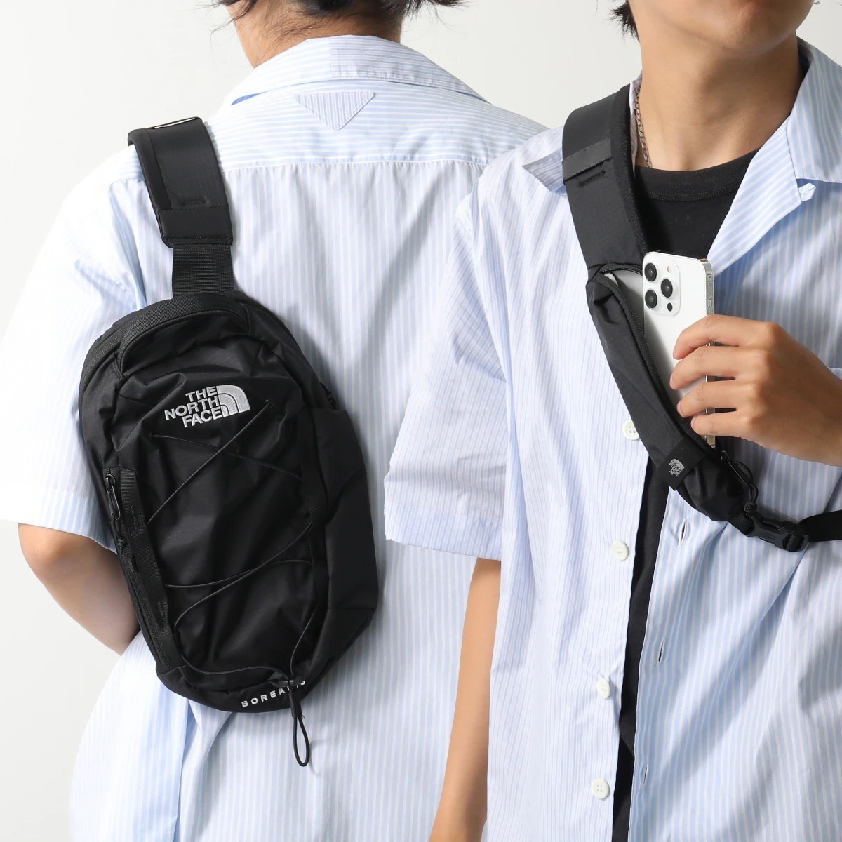 THE NORTH FACE ザノースフェイス ボディバッグ BOREALIS SLING ボレアリス スリング NF0A52UP メンズ ロゴ 刺繍 鞄 53R/TNF-BLACK-TNF