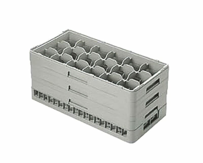 本間冬治工業 弁慶ラック ハーフサイズ ステムウェアーラック 18仕切り HS-18-125