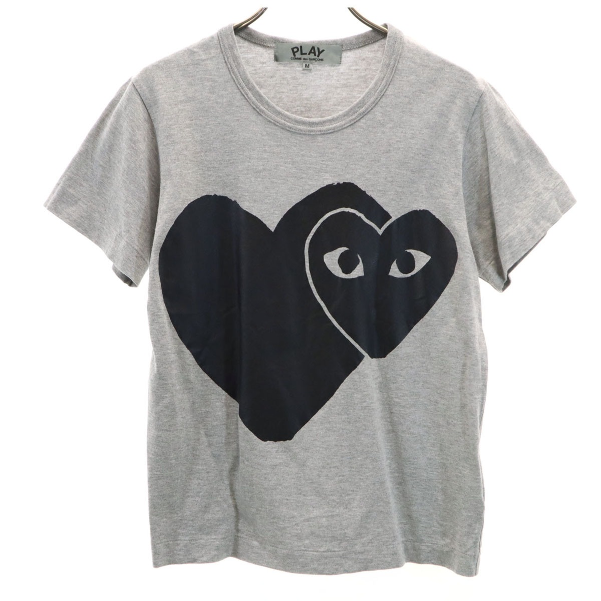 PLAY COMME des GARCONS プレイコムデギャルソン 2017年 日本製 半袖 Tシャツ M グレー レディース 古着 5,168円