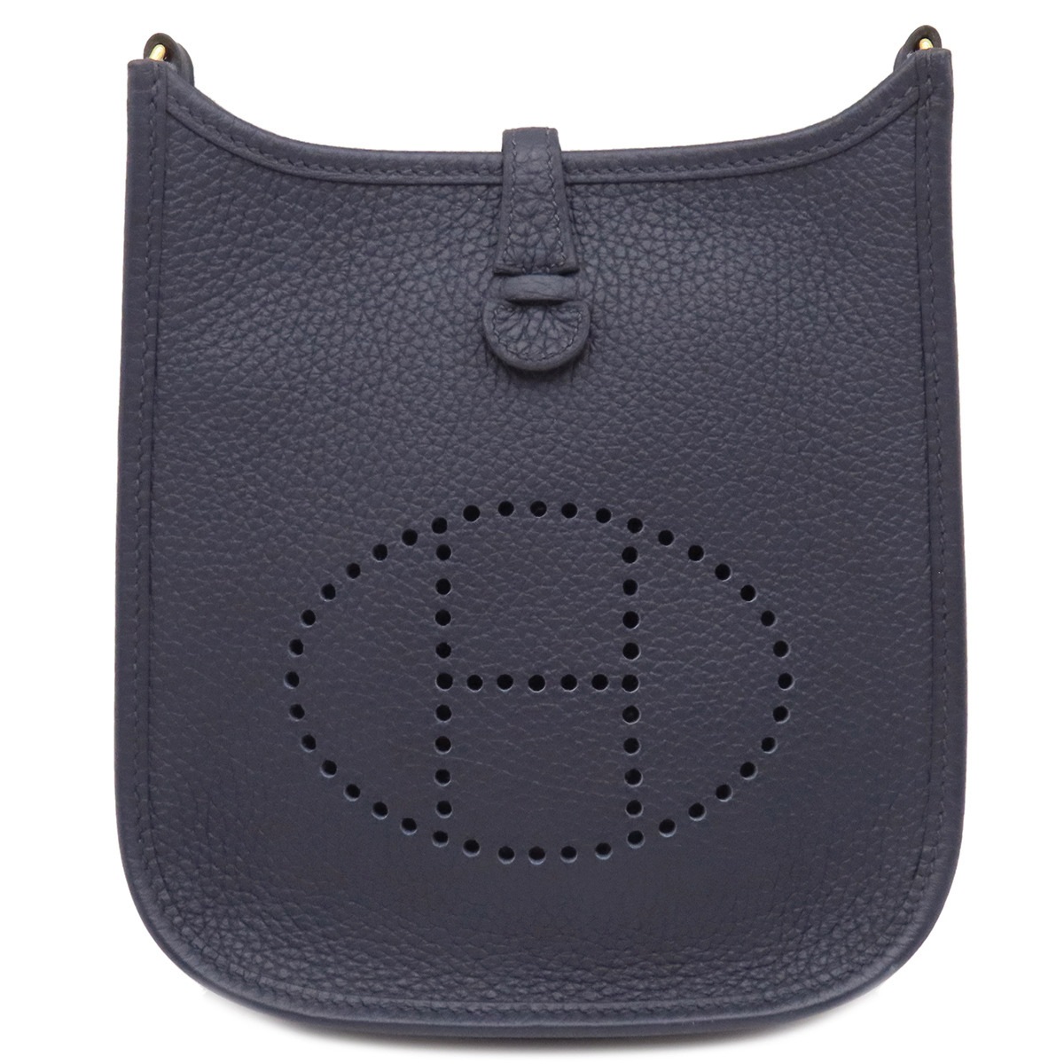 エルメス HERMES ショルダーバッグ エヴリンTPM トリヨンクレマンス ブルーニュイ ゴールド金具 紺 Z刻印 【箱】【中古】