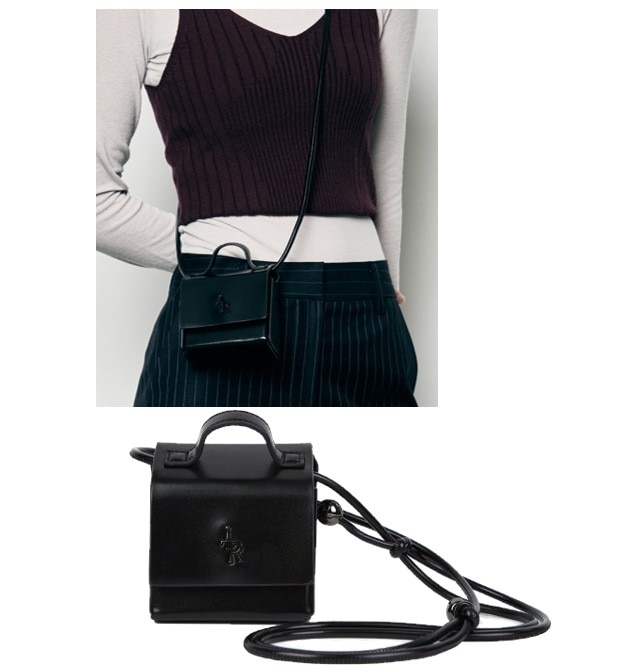 [ Angled Micro String Bag [BLACK] ]