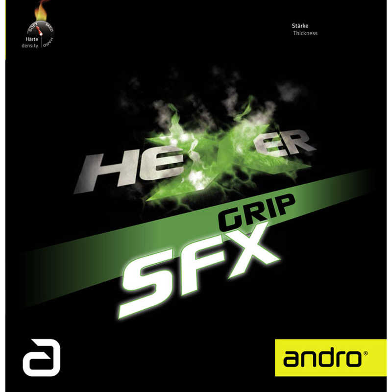 アンドロ　裏ソフトラバー ヘキサーグリップ エフエックス HEXER GRIP SFX(厚さ：1.9) ［裏ソフト / テンション］ レッド　112294