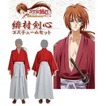 仮装 るろうに剣心 緋村剣心 セット(M) 【 衣装 コスチューム 男性用 ハロウィン るろ剣 メンズ キャラクター 大人用 アニメキャラ パーティーグッズ 正規ライセンス品 余興 】
