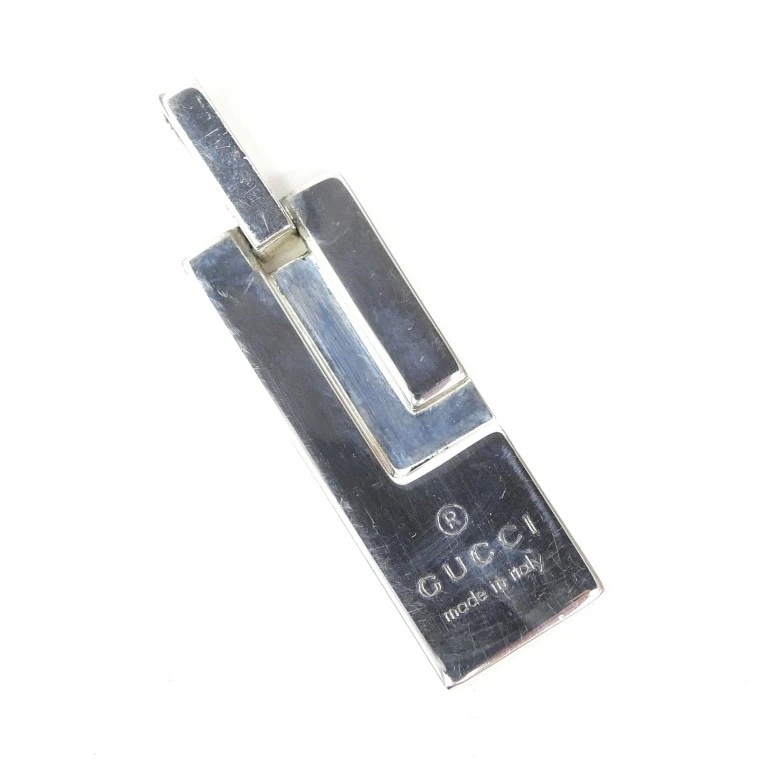 グッチ GUCCI ペンダントトップ プレート Gモチーフ /シルバー/SV925 【中古】(69295)